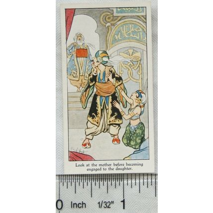 1931 Churchman Eastern Proverbs No. 15 Look at the mother before