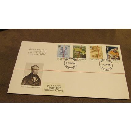 GB 1984 FDC Cover - Greenwich London - The Meridian Line