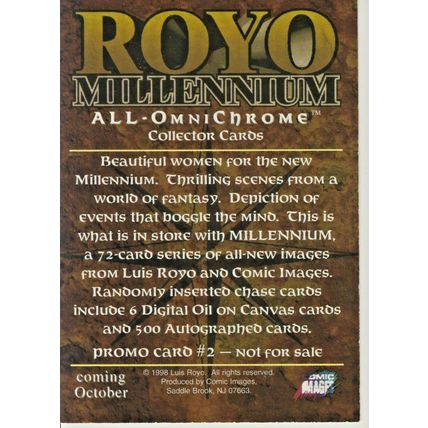 1998 COMIC IMAGES ROYO MILLENIUM ALL-OMNICHROME COLLECTORS CARDS PROMO #2