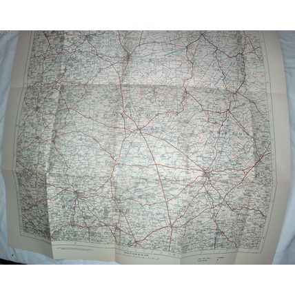 Vintage Motoring and Hiking Map F - Eastern England