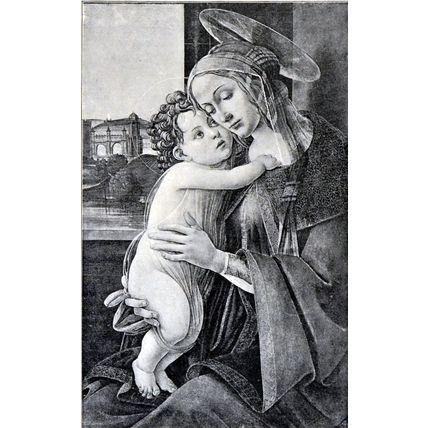 MADONNA AND CHILD 1893 Sandro Botticelli PRINT