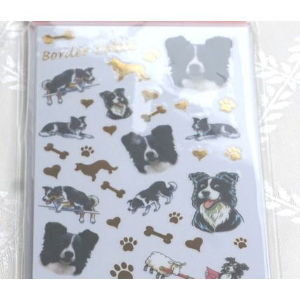 BORDER COLLIE - CRAFT STICKERS - SCRAPBOOKING CARD CRAFT ETC