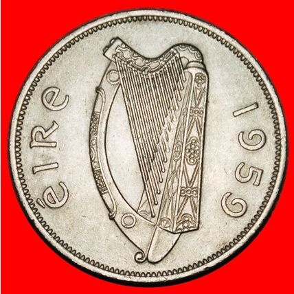 Ⰶ GREAT BRITAIN (1951-1967): IRELAND ★ 1/2 CROWN 1959 HORSE★LOW START★NO RESERVE