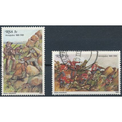Centenary Battle of Amajuba - South Africa 1981 - F H - SG 488/9 (F)