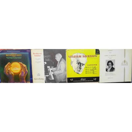 16 Beethoven LPs: Balachowski Richter Van Cliburn Schnabel Badura-skoda Brendel