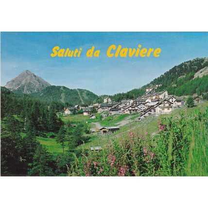 Claviere Italy Postcard unused corner crease
