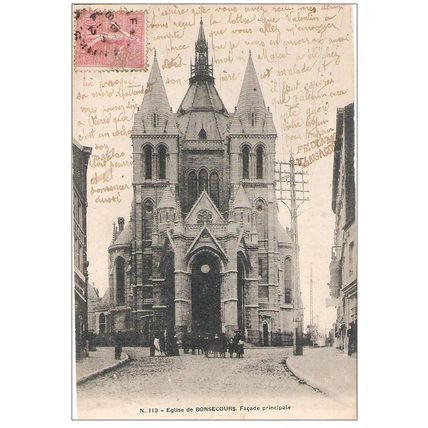 76 - Bonsecours - L'Eglise, façade principale
