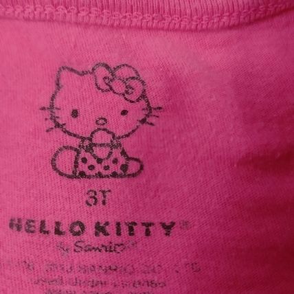 Hello Kitty Girl's Toddler Pink Short Sleeve Shirt Size 3T