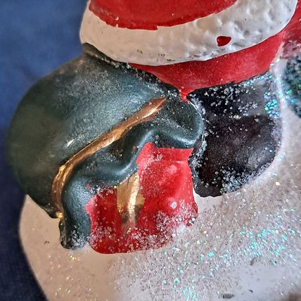 Greenbrier SANTA CLAUS Christmas STOCKING HOLDER Mantel Cement Hanger Hook