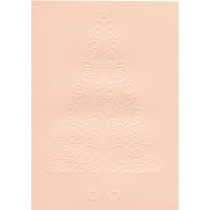 5"x7" Embossed Card. 10 Sheets. Christmas Tree (22). Cardmaking Scrapbooking