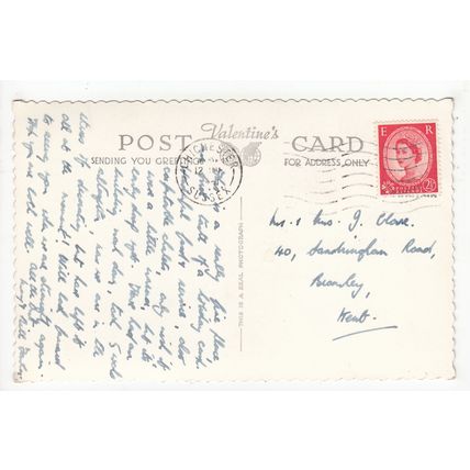 The Bar New Beach Holiday Camp Earnley Postcard 1961 RP Chichester West Sussex