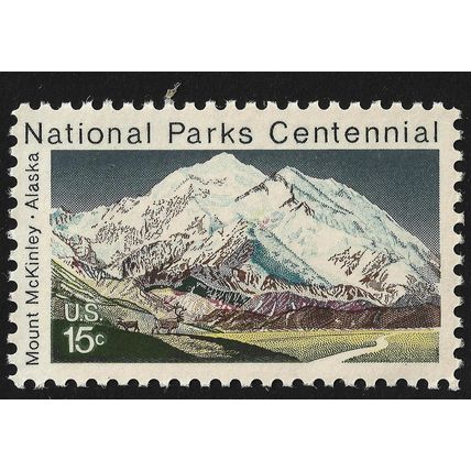 USA 1972 15c National Parks Mt. McKinley Alaska Sc#1454 MNH @A222
