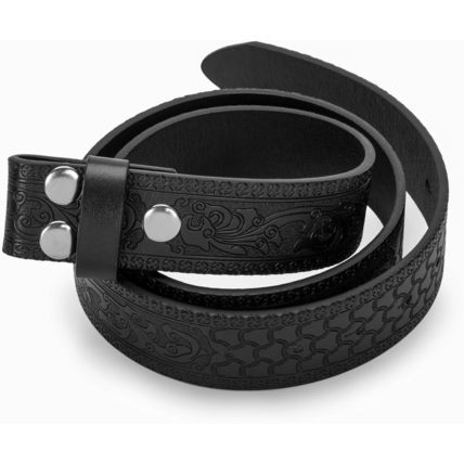 UTOWO Men Women Retro Belt Strap without Buckle 1.5" Wide Classic Western