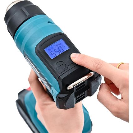 Cordless Heat Gun Compatible with Makita 18V Battery, Max 1202°F Variable Temper