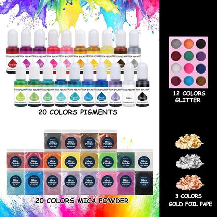 Epoxy Resin 1 Gallon - Clear Epoxy Resin Kit with 20 Pigments and 20 Colors of M