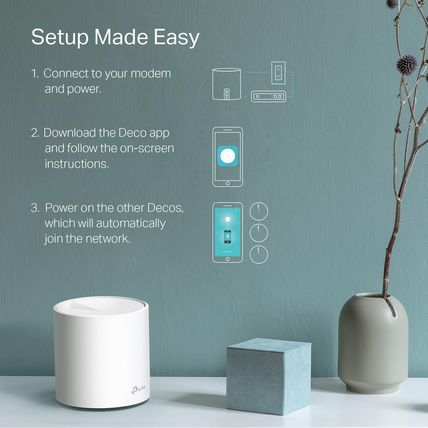 Tp-Link Deco Wifi 6 Mesh System(Deco X20) - Covers up to 5800 Sq.Ft. , Replaces