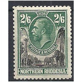 Northern Rhodesia 1925 SG12 2/6d Black & Green Mounted Mint...