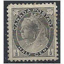 Canada 1891 SG141 1/2c Grey-Black Mounted Mint...
