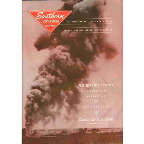 southern geophysical company 1951 gas oil seismic surveys vintage ad