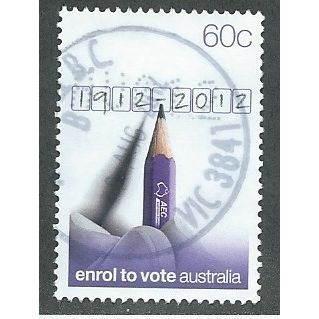 AUS 2012 60c 'ENROL TO VOTE' FINE USED (EBID42-680)