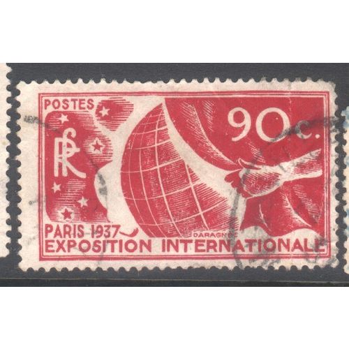 France 1936 - SG 559 - 90c red - Paris International Exhibition - used