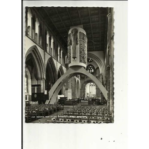 Wales LLANDAFF Cathedral Interior Postcard by Frith (Z.33)