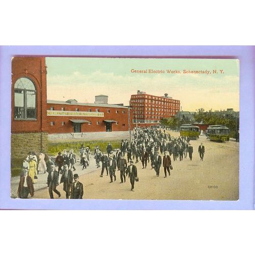 New York Schenectady General Electric Works View Large Factory Complex w/W~246