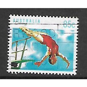 AUSTRALIA 1989 SPORTS 85c DIVING SG 1190 FINE USED