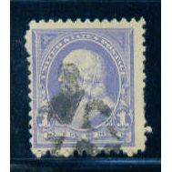 Used 247 1c Benjamin Franklin Barely Clears M02721