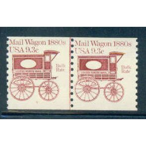 1903 9.3c Mail Wagon Fine MNH Dry Gum CNP Left 1 W0149