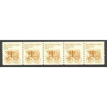 2136 25c Bread Wagon Fine MNH Dry Gum PNC 2/5 R0989