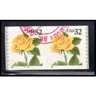 Used 3054 32c Yellow Rose Very Fine CNP Left 5455 PA1897
