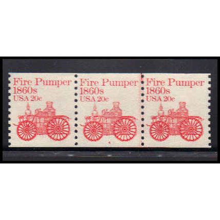 Used 1908 20c Fire Pumper Very Fine PNC 4/3 PA2477