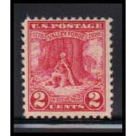 645 2c Valley Forge Just Clears MNH O1026
