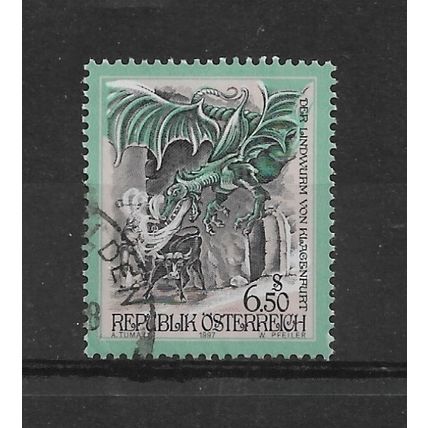 Austria.SG2454 6s 50 Lindworm of Klagenfurt.Fine Used.Aug22