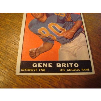 1961 Topps, GENE BRITO, #54, Los Angeles Rams