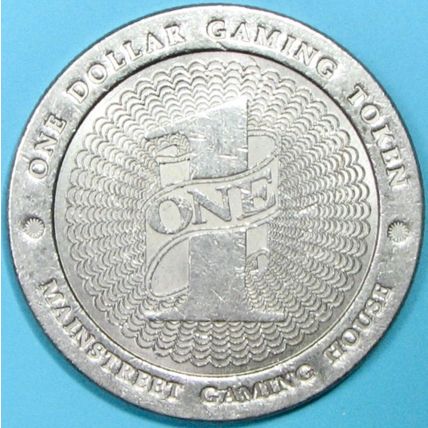 Mainstreet 101. $1 Casino Token. Black Hawk, CO. U80.