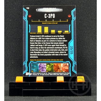 Topps Star Wars Galactic Files S1 – Base Card #158 – Red Foil – #25/35