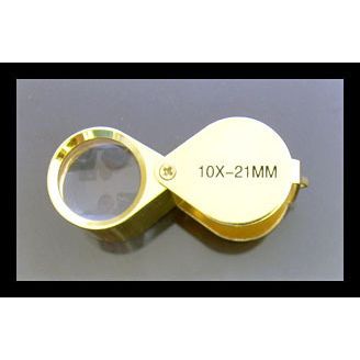 10 power, 21mm Premium Gold Jewelers Loupe