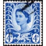 1967-9 Wales Regional Definitives, 4d Value. Ultramarine. Fine Used