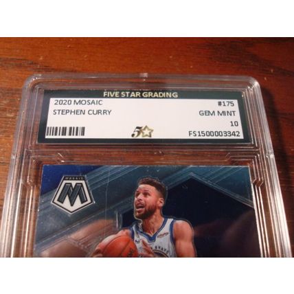 2020 Panini Mosaic, Graded Gem Mint 10, STEPHEN CURRY, #175