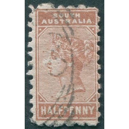 South Australia 1890 ½d red-brown Perf 11½-12½ SG187 used