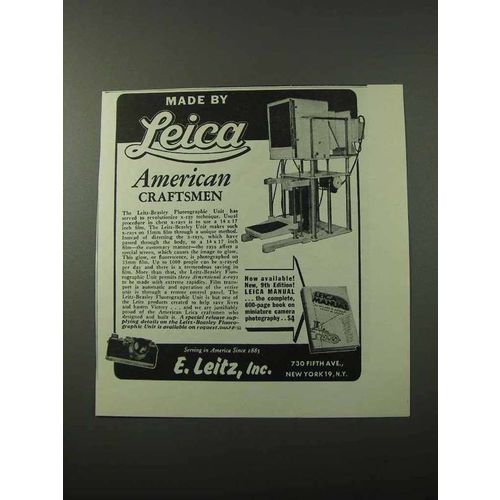 1943 Leica-Beasley Fluorographic Unit Ad - Craftsmen