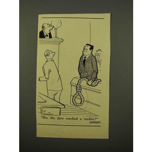 1947 Cartoon by Lawrence Lariar - Jury Reached Verdict