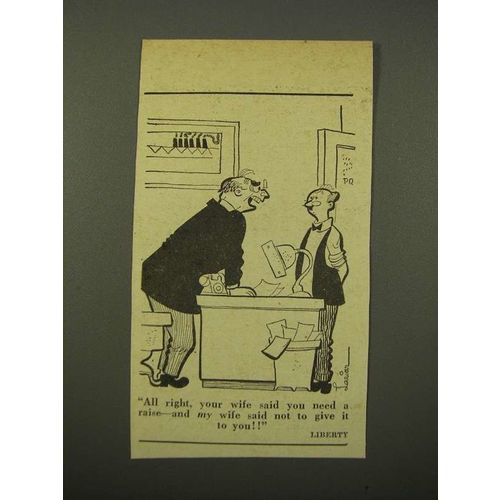 1947 Cartoon by Lawrence Lariar - My Wife Said Not To