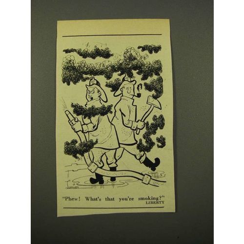 1947 Cartoon by Lawrence Lariar - Phew! Smoking