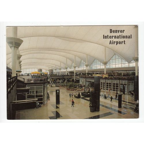 Denver International Airport Colorado USA Postcard 420