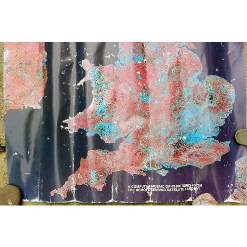 Britain from 500 km - Landsat Mosaic - 1980's