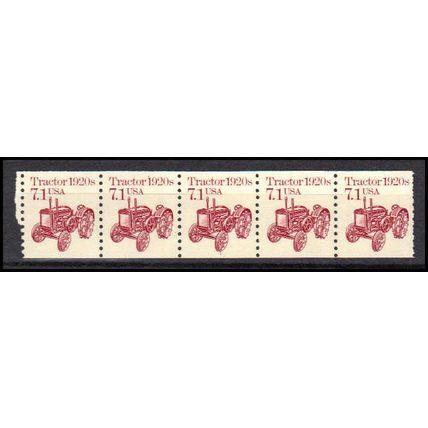 2127 7.1c Tractor Fine MNH Dry Gum PNC 1/5 X0688