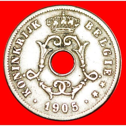DUTCH LEGEND: BELGIUM★10 CENTIMES 1905 LEOPOLD II 1865-1909★LOW START★NO RESERVE